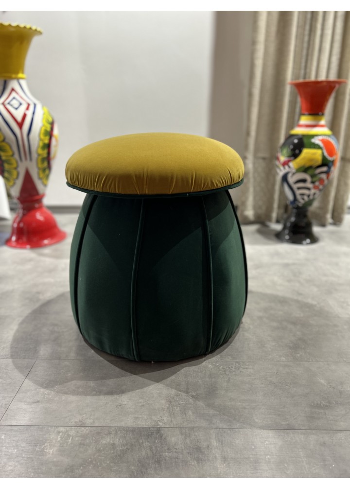 HAKATA -ORİ HARDAL,  MANTAR PUF  -SARI YEŞİL