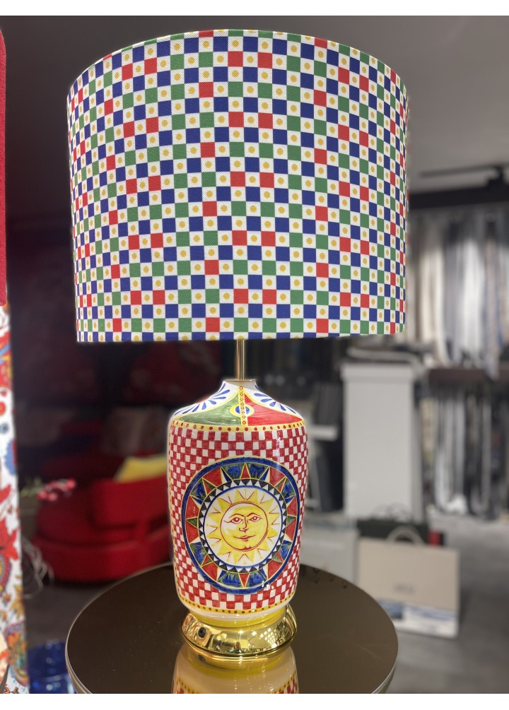 ABAJUR KIRMIZI MAVİ SARI