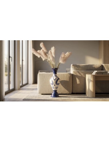 VAZO MAVİ ÇİNİ DESENLİ