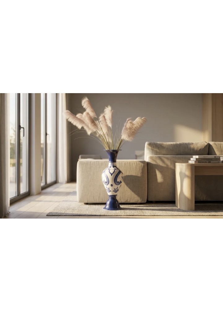 VAZO MAVİ ÇİNİ DESENLİ